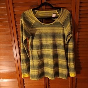 Neon green strechy  Asics shirt